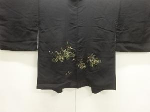 亀甲繋ぎに草花模様刺繍絵羽織
